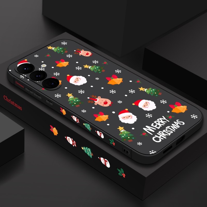 Samsung Galaxy A55 - Funda para teléfono con diseño navideño