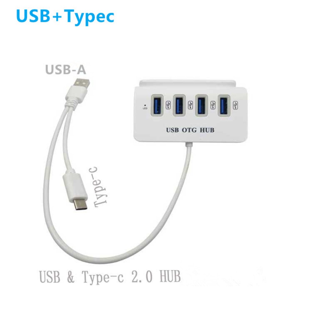 Hub OTG USB, Hub OTG USB2.0 4  - Usb Hub Type C reseña y precio