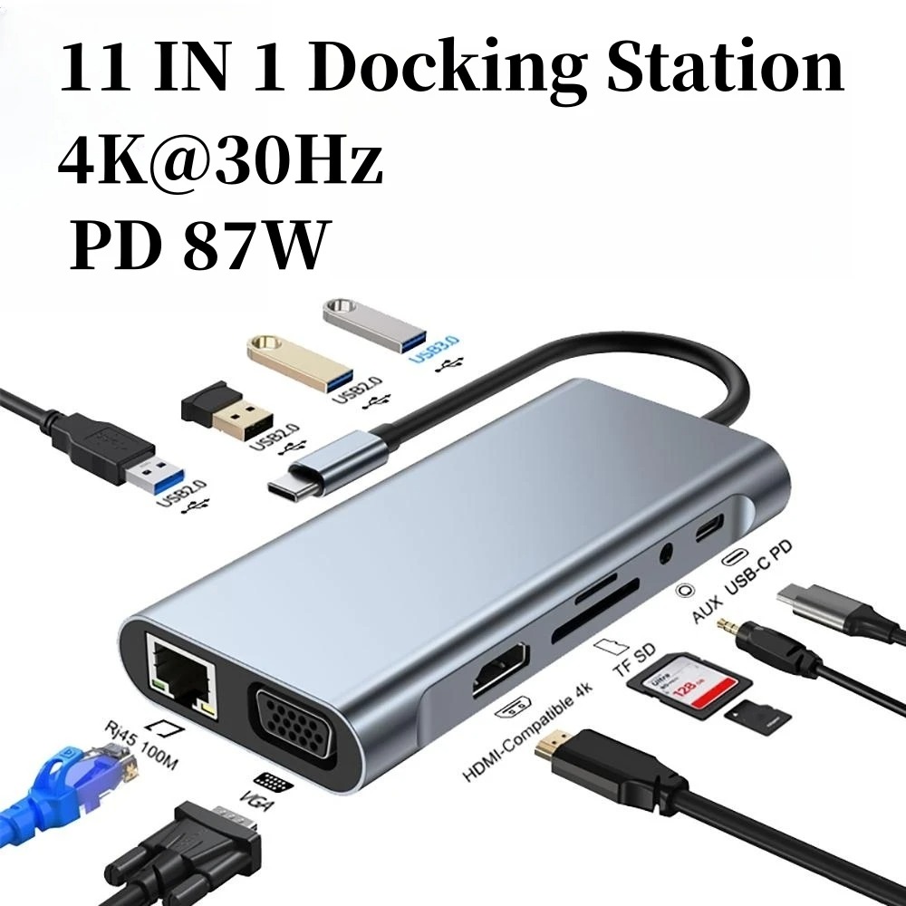 Hub de acoplamiento 4/7/8/11 e - Usb Hub Type C reseña y precio