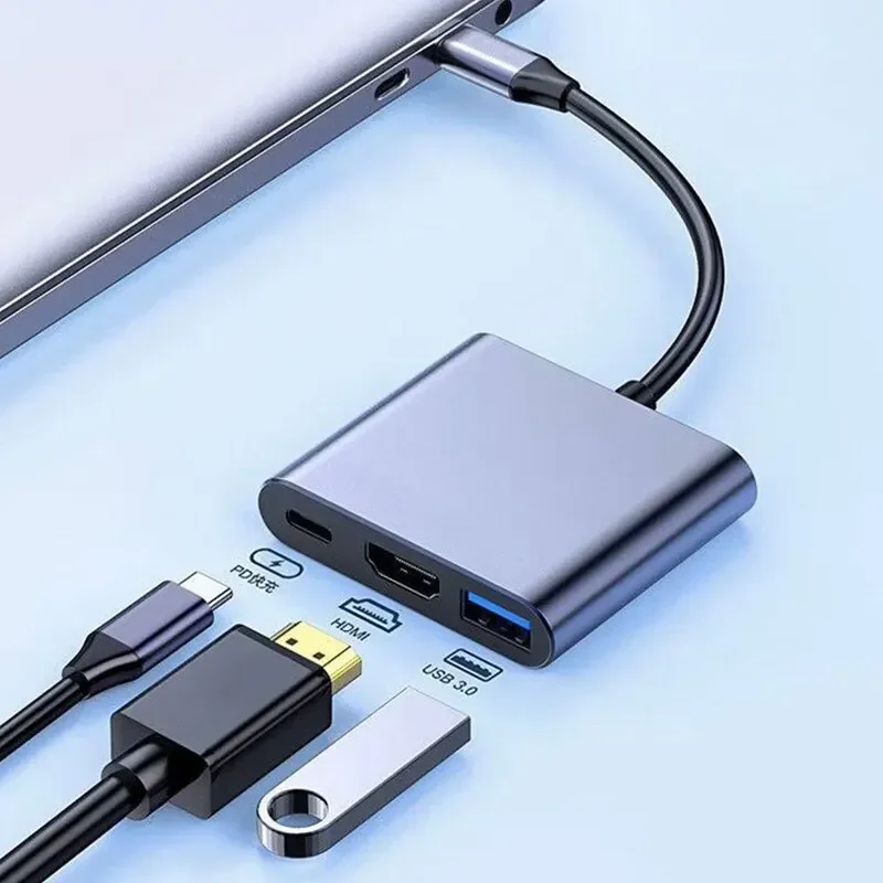 Adaptador multipuerto 3 en 1 t - Usb Hub Type C reseña y precio